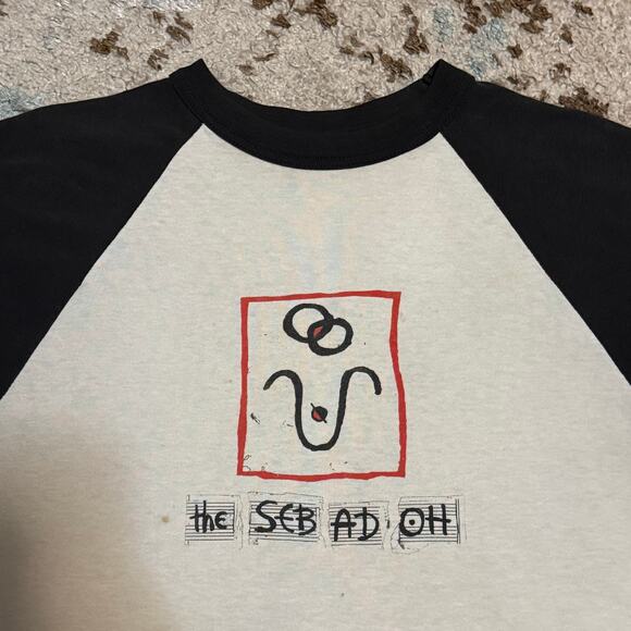 Vintage 1999 The Sebadoh US Tour Raglan Shirt Size Large Alternative Indie Band - Picture 3 of 8